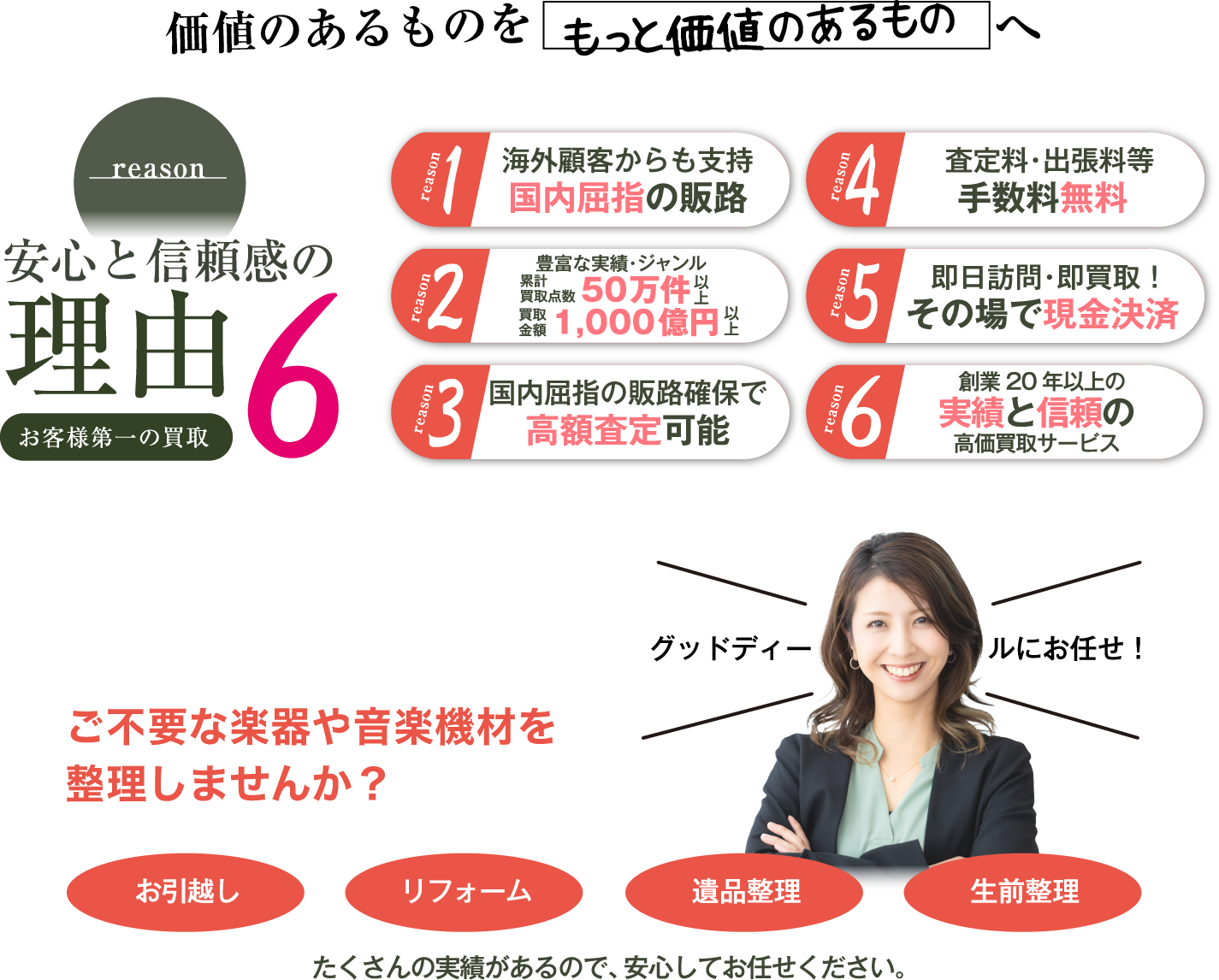 価値のあるものをもっと価値のあるものへ 安心と信頼感の理由