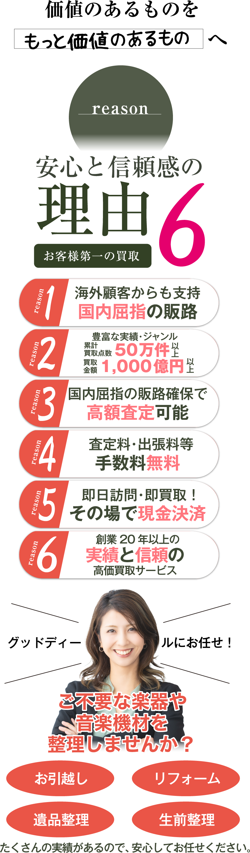 価値のあるものをもっと価値のあるものへ 安心と信頼感の理由